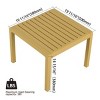 2 Piece Patio Table and Chair Sets, Indoor Outdoor Conversation Furniture Set,Small Space Patio Table Set for Balcony or Courtyard-The Pop Home - 4 of 4