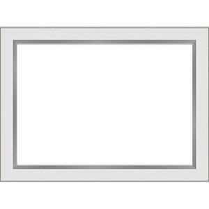 Amanti Art Eva Black Silver Narrow Framed Dry Erase Magnetic Board - 1 of 4