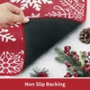 Welcome Doormat Christmas Door Mat Washable Xmas Snowflakes Pattern Floor Mats Non-Skid Doormat - 4 of 4