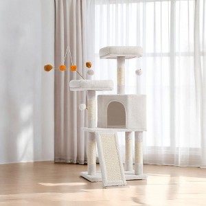 45.3-Inch Cat Tree Cat Tower for Indoor Cats with Scratching Post, Ramp, Perch, Spacious Cat Cave - 1 of 4