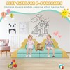 Ruvalino Baby and Toddler Learning Toys Ten Piece Convertible Foam Play Couch for Indoor Climbing Fun, Green, 57"*24"*16" - 4 of 4