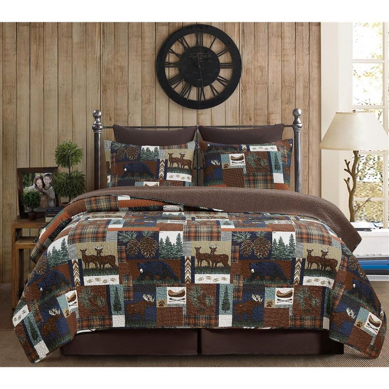 C&F Home Rutherford Breeze Rustic Lodge Cotton Quilt  - Reversible and Machine Washable, 4 of 10