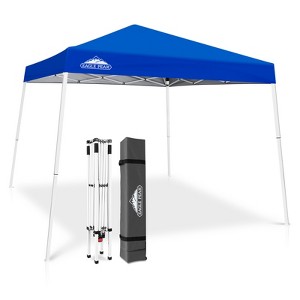 EAGLE PEAK Slant Leg Pop-up Canopy Tent Easy One Person Setup Instant Outdoor Beach Canopy Folding Portable Sports Shelter - 1 of 4