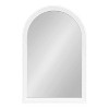 Kate & Laurel All Things Decor 20"x30" Hartman Wood Framed Arch Wall Mirror White: Beveled Edge, Farmhouse Style, No Assembly Required - image 2 of 4