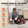 VEVOR Drain Cleaner Machine 100FT x 1/2 Inch, Auto Feed Sewer Snake Auger on Wheels, 550W Portable Drain Cleaning Machine with 8 Cutters, Black - 3 of 4