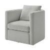 NicBex Performance Fabric Swivel Barrel Chair Modern 360-Degree Rotating Accent Chair for Living Room, Office, Lounge - 4 of 4