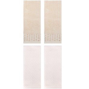 REGALWOVEN 4 Pcs Cotton Quick Drying Soft Bathroom Hand Towel 14" x 30" - 1 of 4