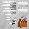 imarku Knife Set, 20PCS Kitchen Knife Set with Block and Sharpener, Japanese Stainless Steel Dishwasher Safe Knife Block Set with One-piece Handle - 2 of 4