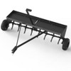 Tow Spike Aerator 48 inches Extra-Wide Tow Bar Tow Behind Spike Aerator with Wheels Galvanized Steel Tines, Durable for Farm, Lawn (Black) - 2 of 4