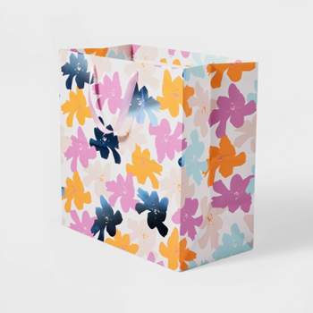 Floral with Blue Foil Square Bag - Spritz™