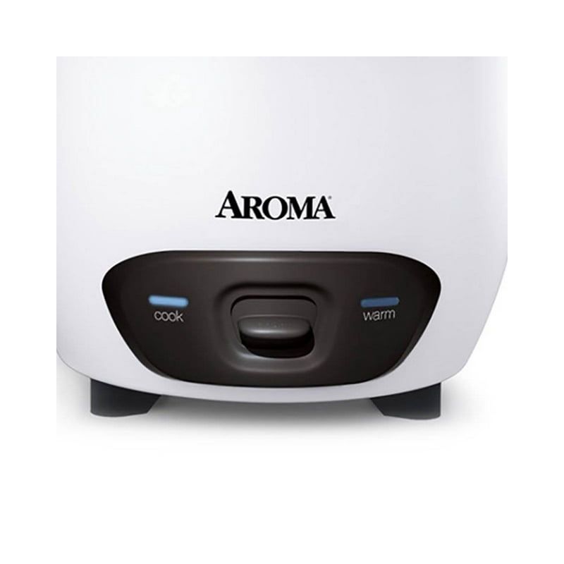 AROMA 96oz Rice and Grain Cooker, White, New, ARC-747G Refurbished, 5 of 6