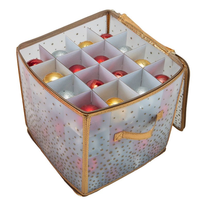 Ornament Storage Organizer Holds 64 2.25in Ornaments Gold- Simplify, 5 of 7