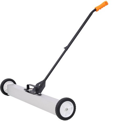 Quick Release Magnetic Sweeper Rolling Magnetic Sweeper with Wheels Adjustable Magnetic Pickup Sweeper Heavy Duty Magnetic Pickup Sweeper