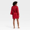 Women's Short Satin Robe - Auden™ - 2 of 3