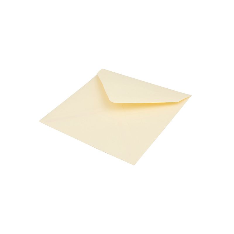 JAM Paper 5 x 5 Square Invitation Envelopes with Euro Flap Ivory 02792256B, 3 of 5