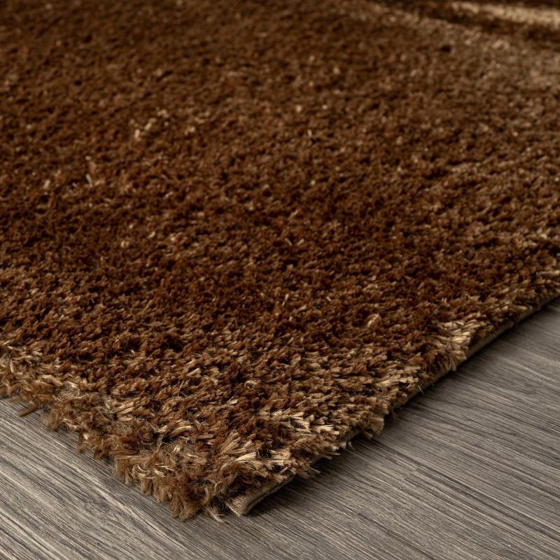 Luxe Weavers Fluffy Shag  Area Rug, 5 of 18