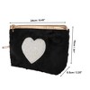 Unique Bargains Women's Portable Heart Style Makeup Bag 1 Pc - 2 of 3
