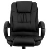 Elama High Back Adjustable Faux Leather Office Chair in Black - 4 of 4