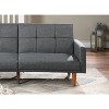 CAVINAS Modern Adjustable Sofa Bed Convertible Folding Couch with Wooden Leg for Apartment, Living Rooms - 4 of 4