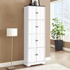 72.4" Tall Storage Cabinet,Freestanding Kitchen Pantry Cabinet with Shelves, Floor Storage Accent,Tall Cupboard for Bathroom Kitchen Pantry - 4 of 4
