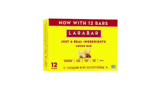 Larabar Lemon Bar Protein Bar - 19.2oz/12ct, 2 of 7, play video