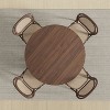 46 inch Round Black Rattan Dining Table for 4-6 People Suitable for Dining Room and Living Room - 4 of 4