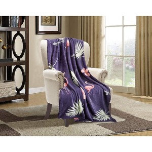 Elegant Comfort Super Soft Christmas Prints Blanket Home D¨¦cor, Warm Cozy Throws for Winter Bedding. - 1 of 4