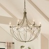 Topiary 30" 6 Light Chandelier Textured Black - 2 of 4