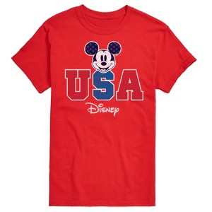 Men's - Disney - Mickey Mouse USA Head Short Sleeve Graphic T-Shirt - 1 of 4