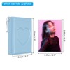Unique Bargains Mini Love Heart PVC Material Photocard Binder Album with 32 Pockets 4.3"x3.3" - 2 of 4