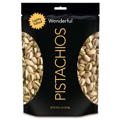 Wonderful Lightly Salted Roasted Pistachios - 20oz