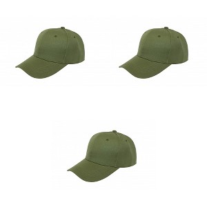 3 Pack Baseball Caps Classic Adjustable Hats for Everyday Wear - 1 of 4