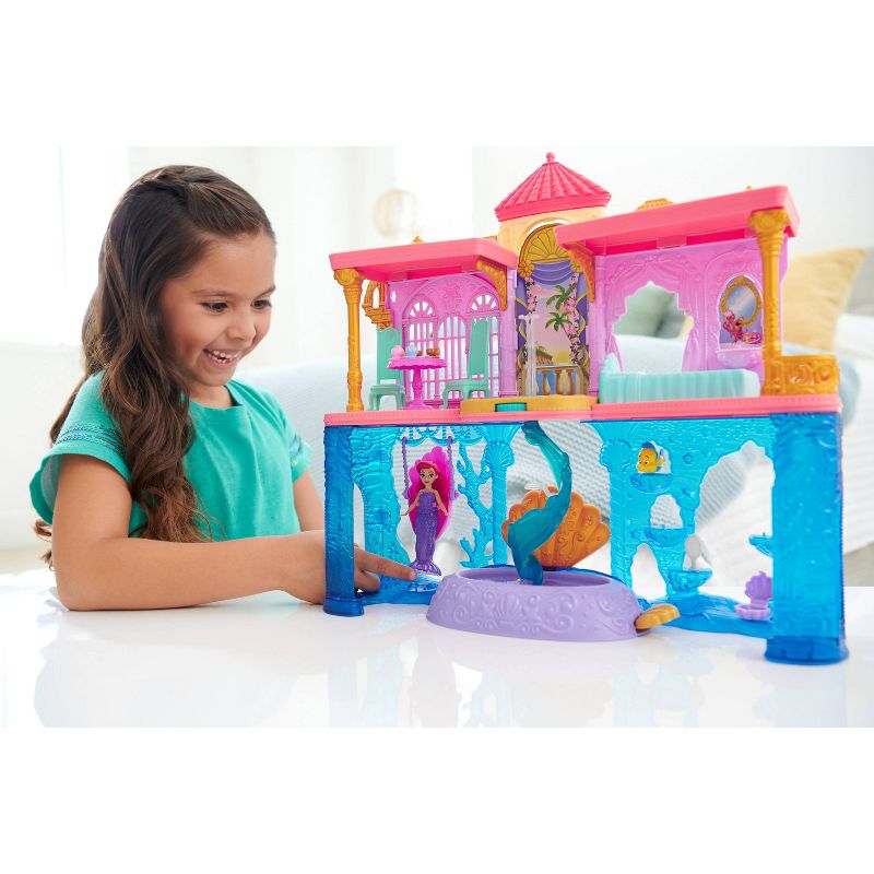 Disney Princess Ariel Stacking Castle Doll House with Small Doll, 3 of 7