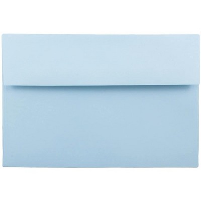 JAM Paper A9 Invitation Envelopes 5.75 x 8.75 Baby Blue 155699