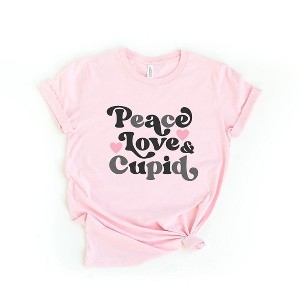 Simply Sage Market Women's Peace Love and Cupid Short Sleeve Graphic Tee - 1 of 4