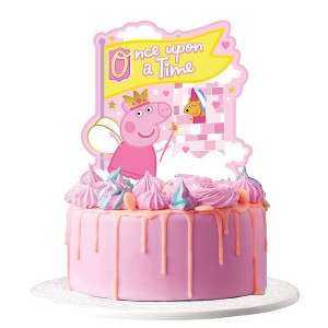 Treasures Gifted Princess Peppa Pig Cake Topper - Princess Peppa Pig Party Supplies - 1 of 4