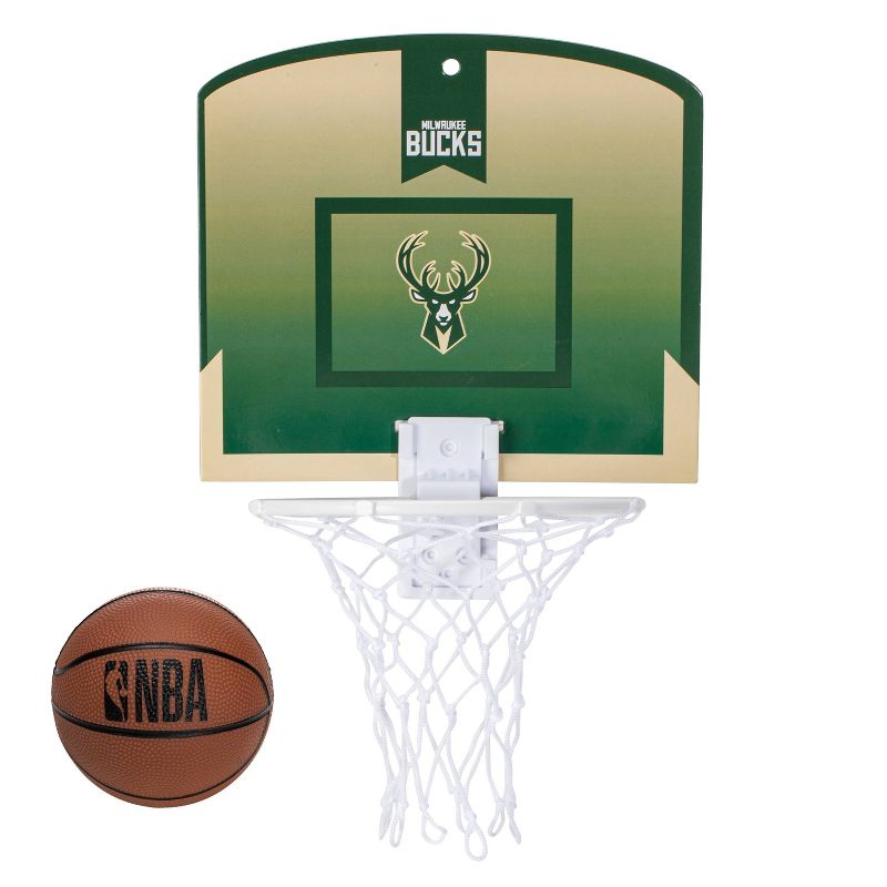 NBA Milwaukee Bucks Mini Over The Door Hoop, 1 of 5
