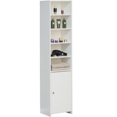 Basicwise Tall Freestanding Bathroom, Tall Bathroom Storage Cabinet Ikea