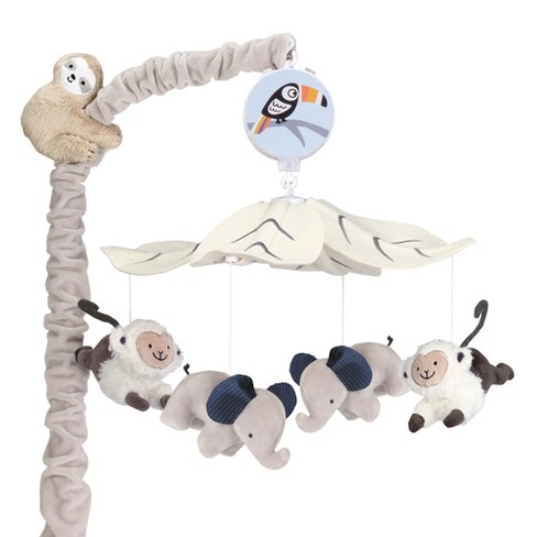 Infant Baby Animals Crib Mobile From Target woodland gray white