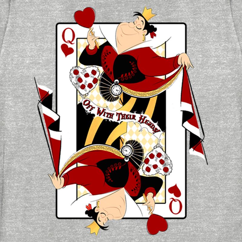 Women's Alice in Wonderland Queen of Hearts Playing Card T-Shirt, 2 of 5
