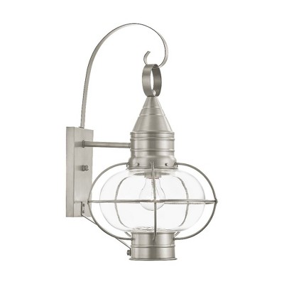 Livex Lighting Newburyport 1 - Light Wall Light in  Brushed Nickel