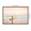 Amanti Art Surfer Cowgirl by Kathrin Pienaar Canvas Wall Art Print Framed - 3 of 4