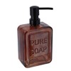 Evideco French Home Goods Vintage-Style Glass Soap Dispenser with PURE SOAP Design - 18 fl oz, Sturdy Pump for Hand Soap or Lotion - 2 of 4