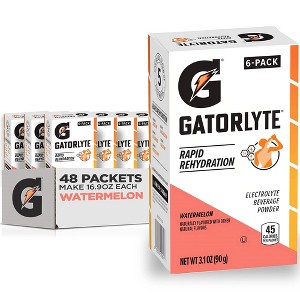Gatorlyte Powder, Watermelon, Makes 20 Fl Oz - 3.1 Ounce (Pack of 48) - 1 of 4