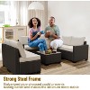 Garvee Outdoor Patio Furniture Set, 8 Piece Patio Rattan Sectional Couch Set,Wicker Patio Conversation Sets with with Storage Box & Glass Top Table - 2 of 4