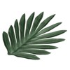 Unique Bargains Artificial Lifelike Home Decor Durable Palm Leaves 12 Pcs - 4 of 4