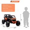 Licensed Can-Am 12V Kids Ride On UTV, Remote Control, Dual Motors, LED Lights, All-Terrain - 3 of 4