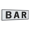 Cheung's Rosalia Lacquer Style White & Black BAR Wall Sign - 4 of 4