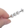 Unique Bargains Three Faux Pearl Candied Haws Shape Shoelace Charms 1 Pair - 3 of 4