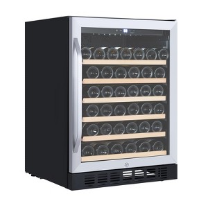 24'' Wine Cooler Refrigerator - 46 Bottle Capacity, Stable Temperature Control, Digital Control Panel - 1 of 4